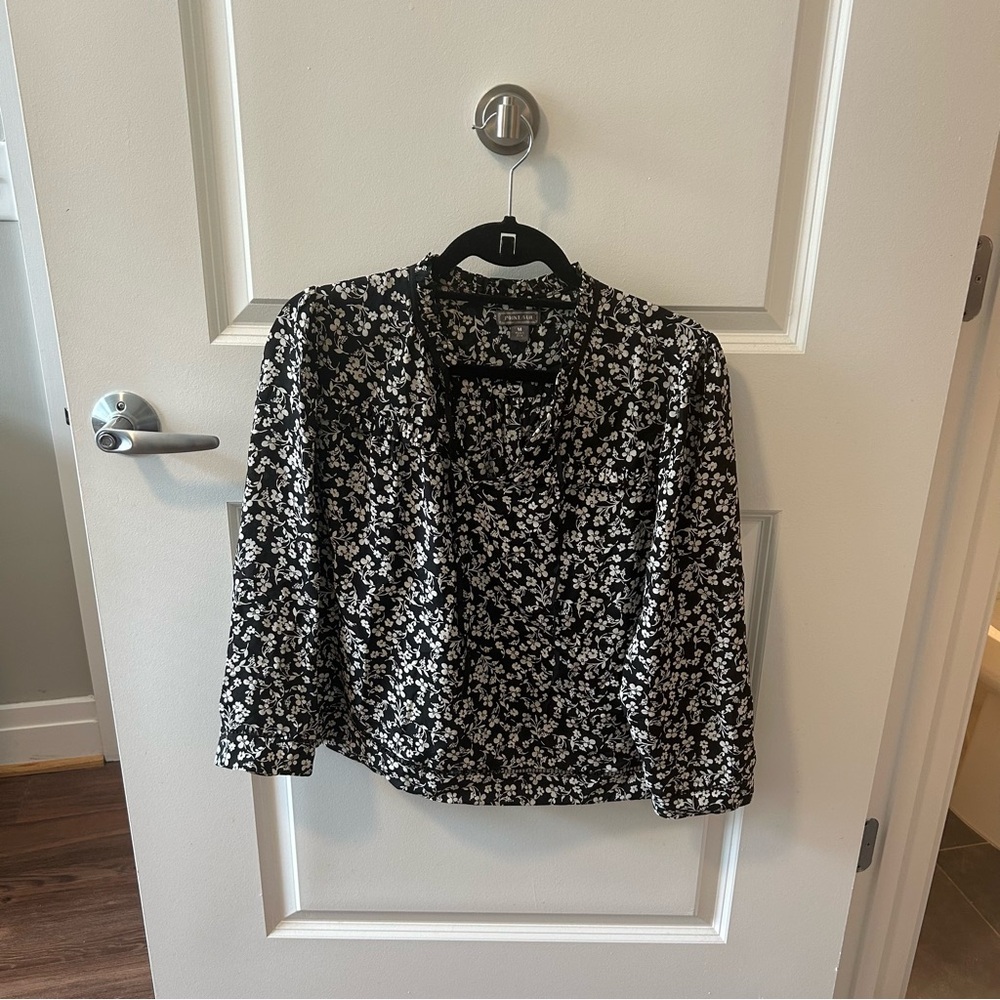 J Crew Floral Blouse